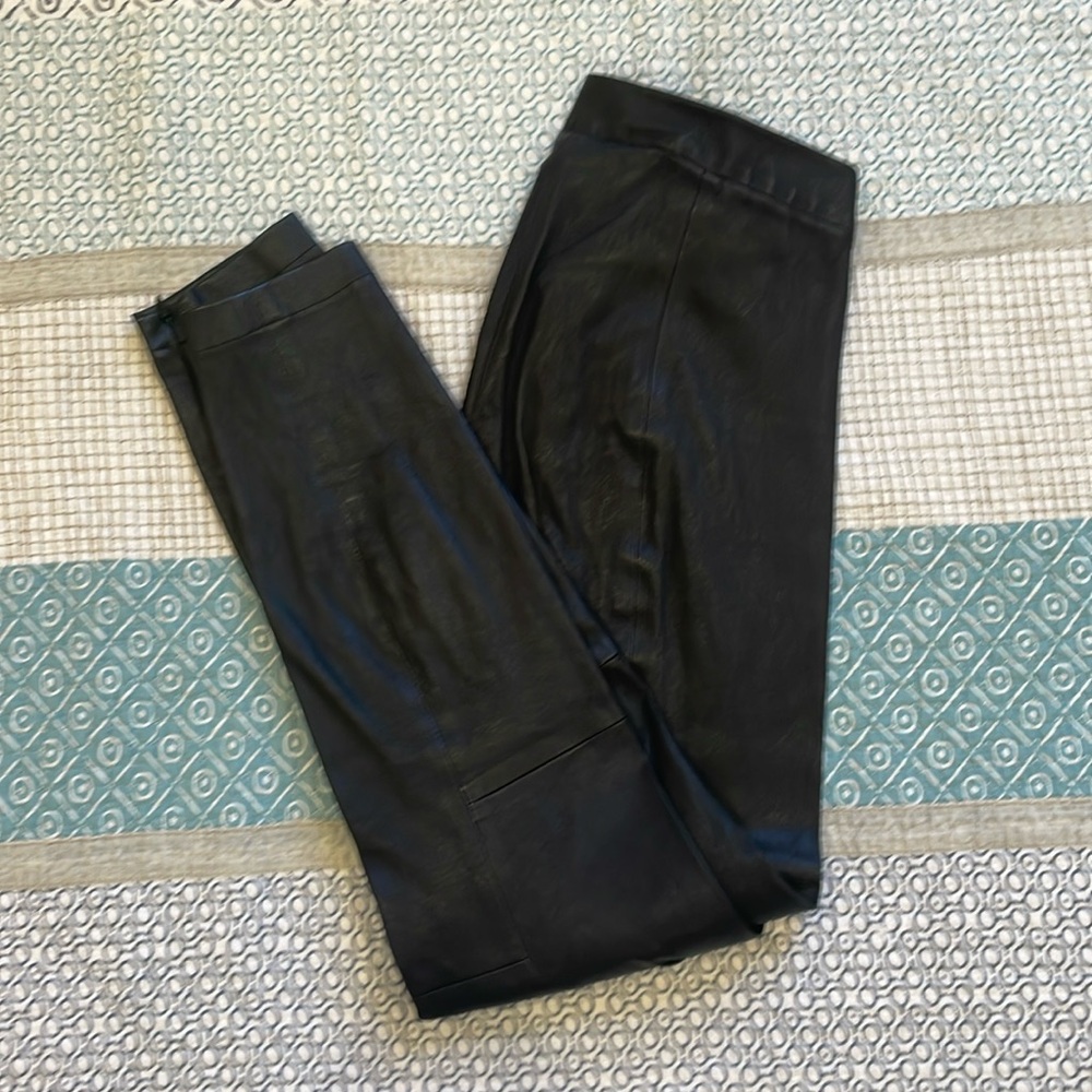 Vince Black leather leggings S